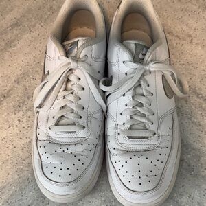 Nike White Athletic Shoes with iridescent Details